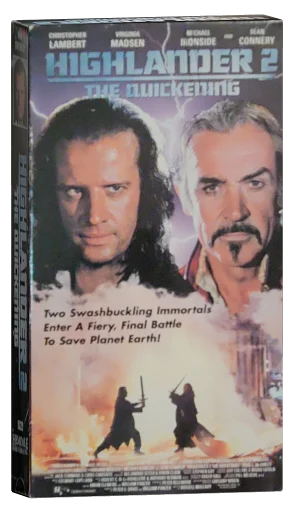 Highlander II: The Quickening VHS, Hemdale Home Video, Inc.
