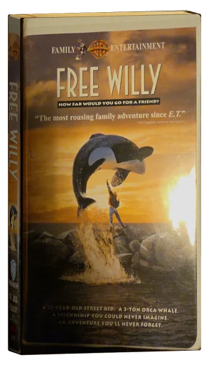 Free Willy VHS, Warner Home Video