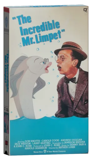 The Incredible Mr. Limpet VHS, Warner Home Video