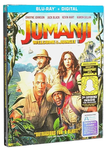 Jumanji: Welcome to the Jungle Blu-ray, RCA/Columbia Pictures Home Video