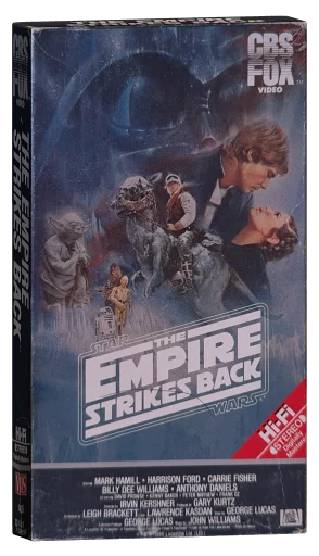 The Empire Strikes Back VHS, CBS/FOX Video