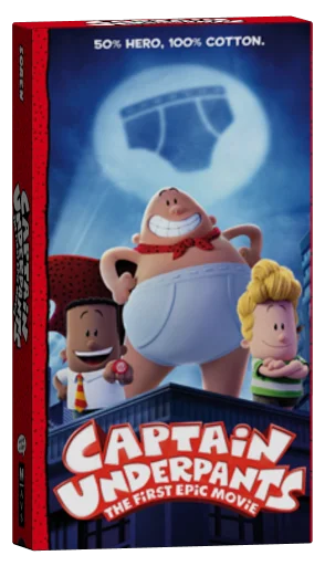 Captain Underpants: The First Epic Movie VHS, Bootleg