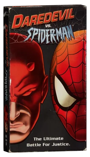 Daredevil vs Spider-Man VHS cover