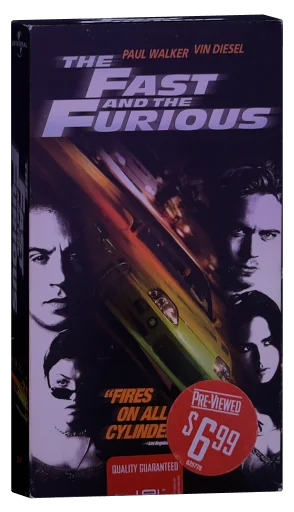The Fast and the Furious VHS, Universal
