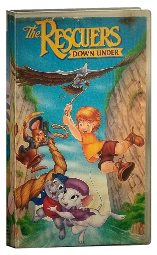 The Rescuers Down Under VHS, Walt Disney Home Video