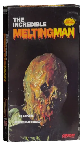 The Incredible Melting Man VHS, Orion Home Video