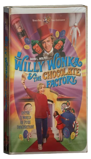 Willy Wonka & the Chocolate Factory VHS, Warner Bros. Family Entertainment