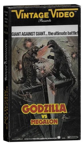 Godzilla vs. Megalon VHS, Vintage Video