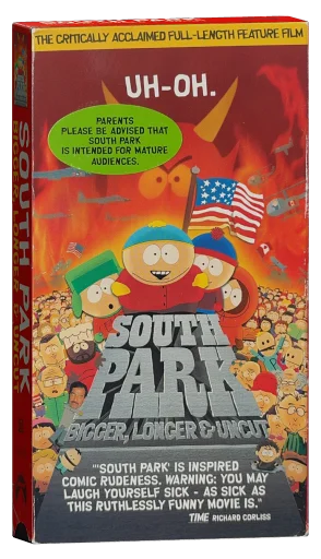 South Park: Bigger, Longer & Uncut VHS cover