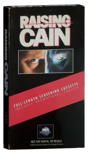 Raising Cain VHS, MCA Universal Home Video