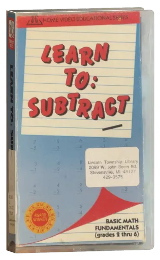 Learn to: Subtract VHS cover