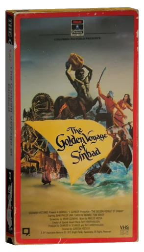 The Golden Voyage of Sinbad VHS, RCA/Columbia Pictures Home Video