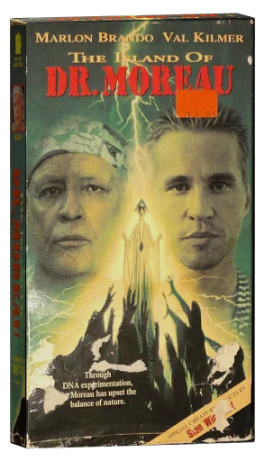 The Island of Dr. Moreau VHS, New Line Home Video
