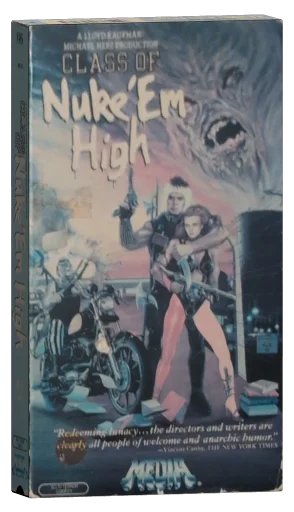 Class of Nuke 'Em High VHS, Media Home Entertainment