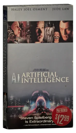 A.I. Artificial Intelligence VHS, DreamWorks
