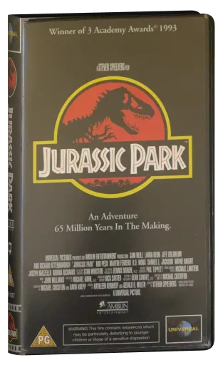 Jurassic Park VHS, Universal Studios Home Video