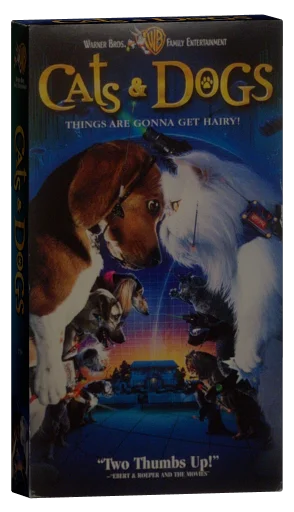 Cats & Dogs VHS, Warner Bros. Family Entertainment