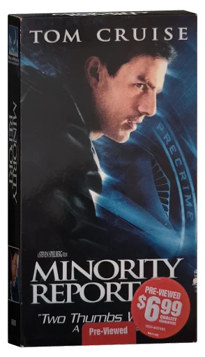 Minority Report VHS, DreamWorks Home Entertainment