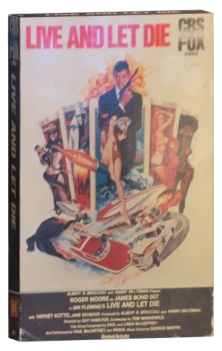 Live and Let Die VHS, CBS/FOX Video