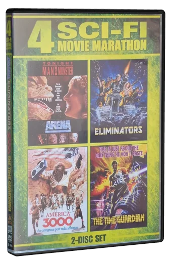 4 Sci-Fi Movie Marathon DVD cover