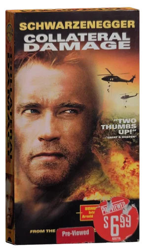 Collateral Damage VHS, Warner Home Video