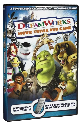 dreamworks movie trivia game DVD cover