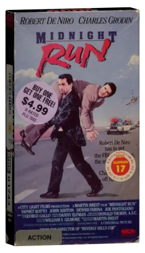 Midnight Run VHS, MCA Home Video