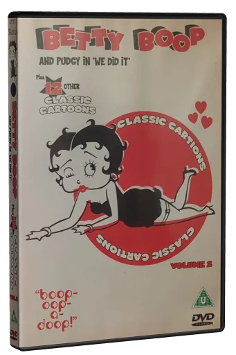 Betty Boop and Pudgy in "We did it" DVD cover