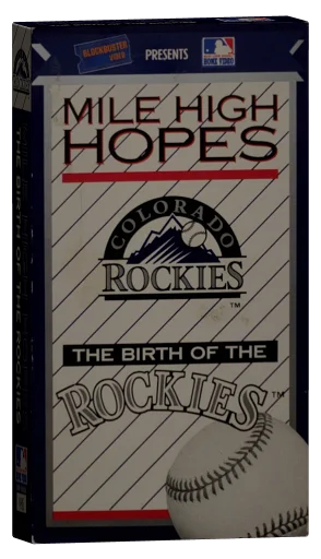 Mile High Hopes: The Birth of the Rockies VHS cover