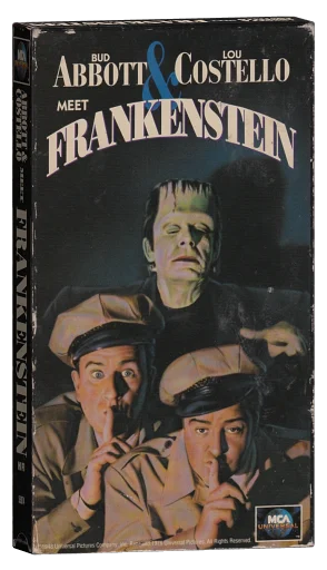 Bud Abbott and Lou Costello Meet Frankenstein VHS, MCA Universal Home Video