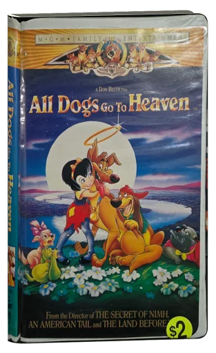 All Dogs Go to Heaven VHS, MGM Family Entertainment