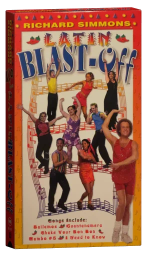 Richard Simmons Latin Blast Off VHS, GoodTimes Home Video