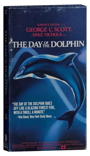 The Day of the Dolphin VHS, New Line Home Video