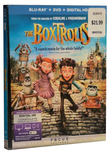 The Boxtrolls Blu-ray, Universal Studios Home Entertainment