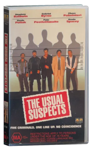 The Usual Suspects VHS, Columbia TriStar Home Video