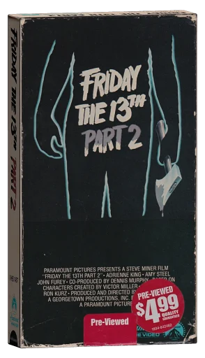 Friday the 13th Part 2 VHS, Paramount Home Video