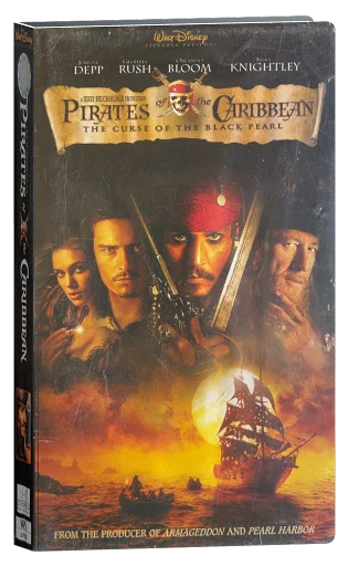 Pirates of the Caribbean: The Curse of the Black Pearl VHS, Nu Metro Home Entertainment