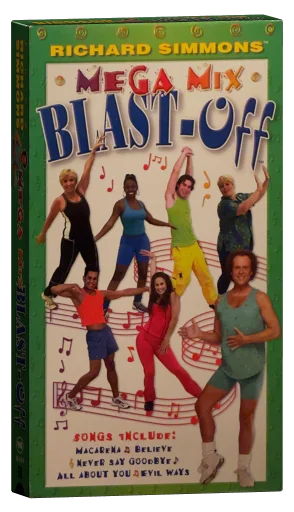 Richard Simmons Mega Mix Blast Off VHS, GoodTimes Home Video