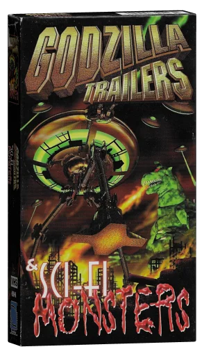 Godzilla Trailers & Sci-fi Monsters VHS cover