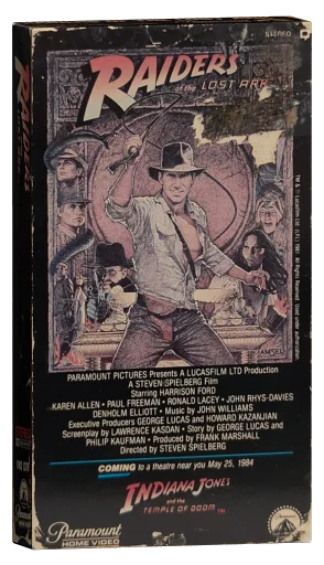 Raiders of the Lost Ark VHS, Paramount Home Video