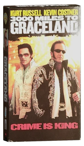 3000 Miles to Graceland VHS, Warner Home Video