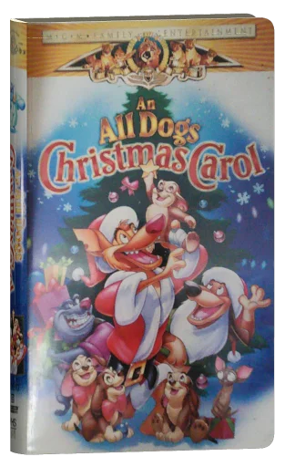 An All Dogs Christmas Carol VHS, MGM