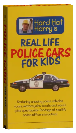 Hard Hat Harry's Real Life Police Cars For Kids VHS cover