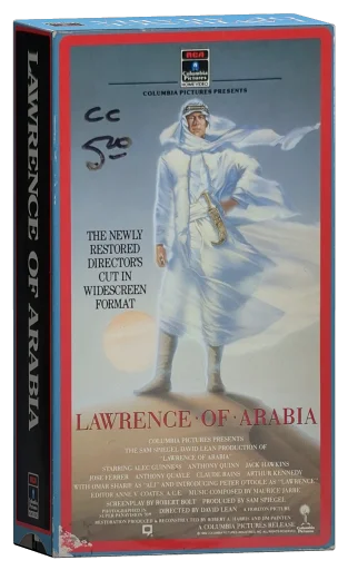 Lawrence of Arabia VHS, RCA/Columbia Pictures Home Video