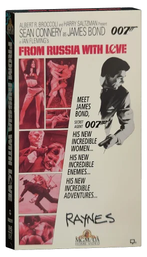 From Russia with Love VHS, MGM/UA Home Video
