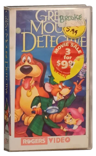 The Great Mouse Detective VHS, Walt Disney Home Video