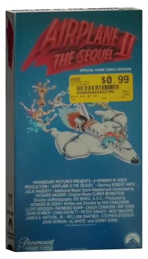 Airplane II: The Sequel VHS, Paramount Home Video