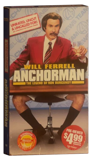 Anchorman: The Legend of Ron Burgundy VHS, DreamWorks Home Entertainment