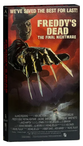 Freddy's Dead: The Final Nightmare VHS, Alliance Releasing Home Video