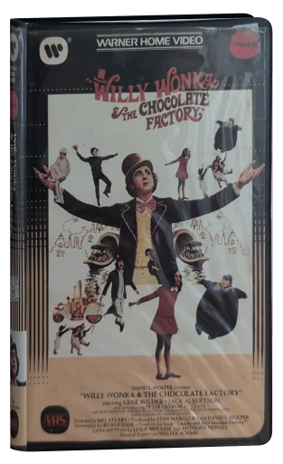 Willy Wonka & the Chocolate Factory VHS, Warner Home Video